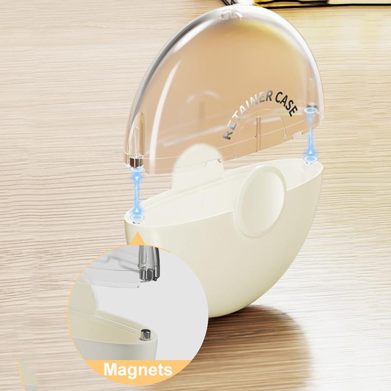 Mini Magnetic Dental Retainer Case Portable Dustproof Braces Box Sealed Mouthguard Case For Teeth Travel False Denture Box