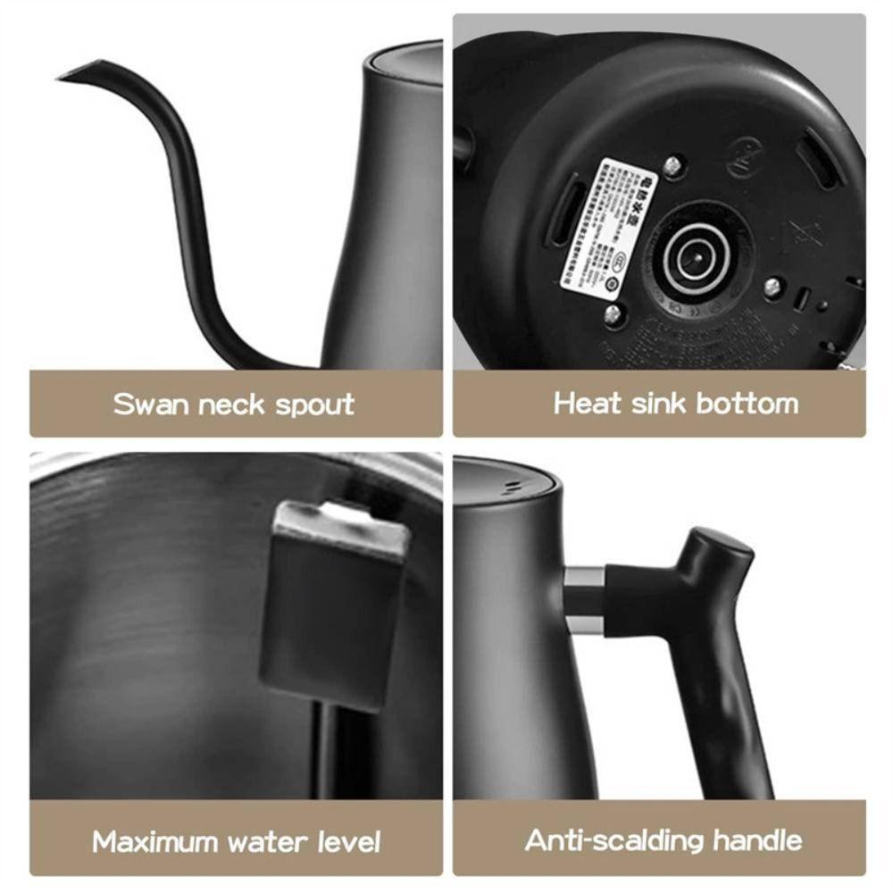 Adjustable Temperature Pour Over Coffee Kettle Heating Base Electric Water Pot  Brew Tea
