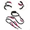 Double Dog Leash Retractable Hands Free No Pull Reflective Bungees for Canicross