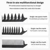 Professional 3 In 1 Pocket Folding Combs Wide Tooth Oil Head Comb Beard Combing Barber Hair Clipper Comb Salon Hair Styling Tool