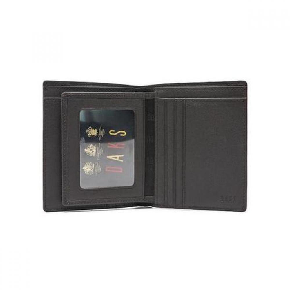 Daks Brown Matte Leather Wallet Dd Plate Logo Dbwa2e367