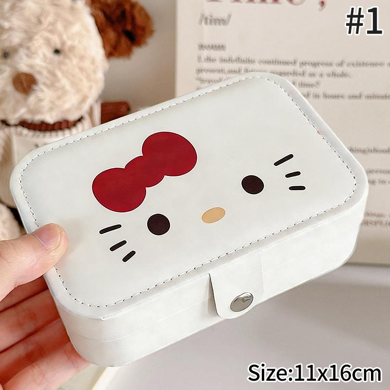 Leather  Jewelry Box Earrings Necklaces Rings Storage Box Travel Portable Ring Box Jewelry Organization Girls Gifts