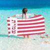 Personalized Striped Beach Towels Custom Name/logo Beach Towel Printed Microfiber Beach Towel Water Absorbent Bath Towel