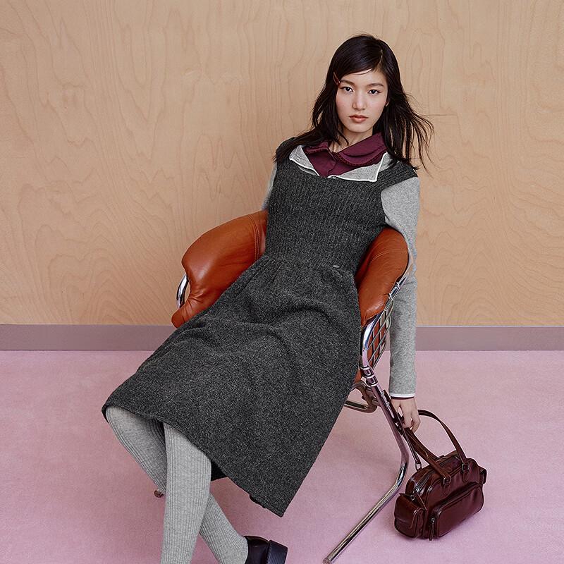 

Ledian Women s 2025 Winter Vest Knitted Dress M