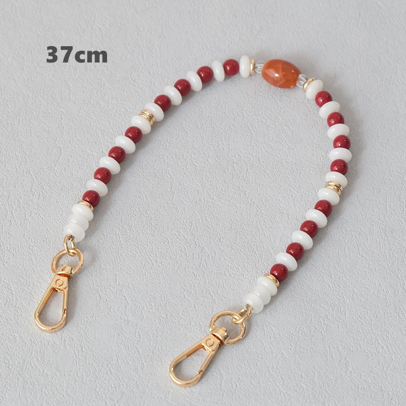 New Woman Bag Accessory Green White Candy Acrylic Resin Beaded Part Handcrafted Wristband Bag Strap Women Bag Handle Chain