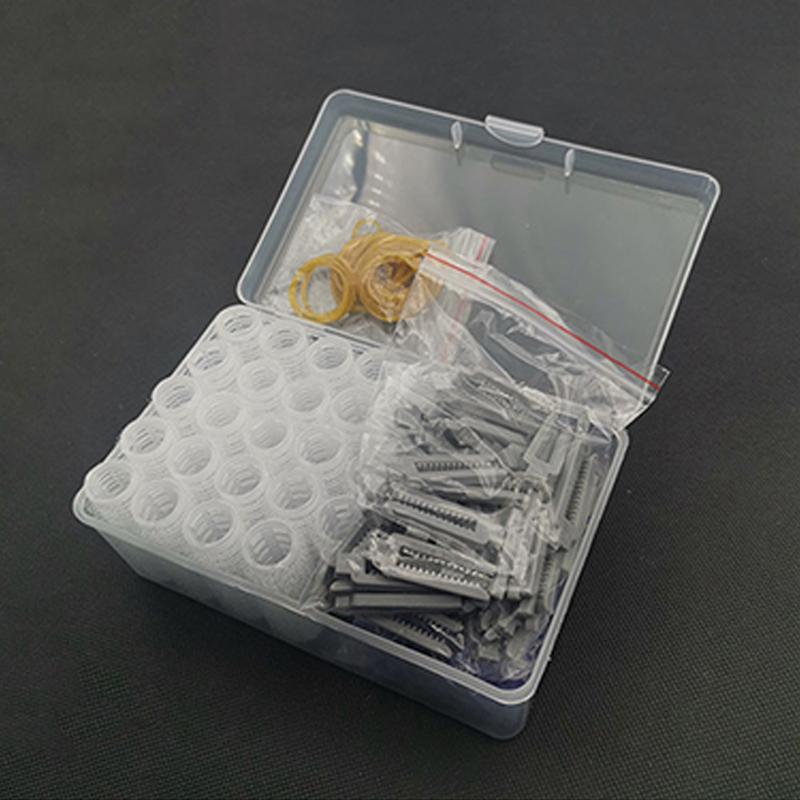24Pcs Hair Root Perm Rods Bars Curlers With Clips & Rubber Bands Salon Nylon Hook & Loop Hair Rollers Set Hair Styling Tools