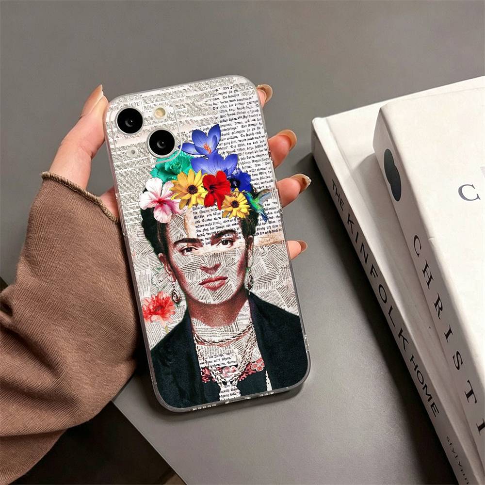 Art F-Fridas K-Kahlo COOL Phone Case For iPhone17,16,15,14,13,12,11 Plus,Pro Max Soft Transparent Cover