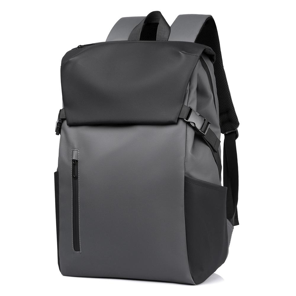 Schoolbag Men's 1011 New Business Computer Backpack Large Capacity Color Matching Personality College Student Backpack