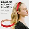 3CM Wide Red Headbands Comfortable Hair Accessories Fashion Satin Headband  for Women Girls