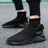 Men's shoes fly-woven socks shoes fashion shoes spring and autumn foot net cloth surface large size light casual shoes sports shoes