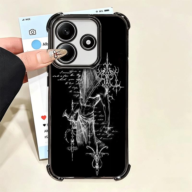 Silent Hill Horror Theme Soft Phone Case For Xiaomi Poco X7 X8 Pro Max X6 X5 X3 F8 Ultra F7 M8 M7 M5S Redmi 15C 15A 15 14C 13C 1