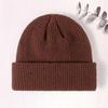 acrylic knitted hat flanged wool hat autumn and winter warm wool hat embroidery