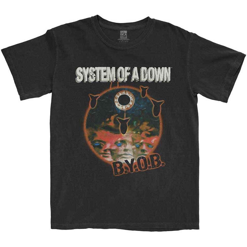 System Of A Down T  BYOB Classic Band Logo new Official Unisex Black Unisex T-Shirt M
