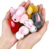 24piece Set Easter Bunny Egg Mini Plush Toys Surprise Egg Creative Children’s Gift Easter Basket Eggs Garden Decor Random Colors
