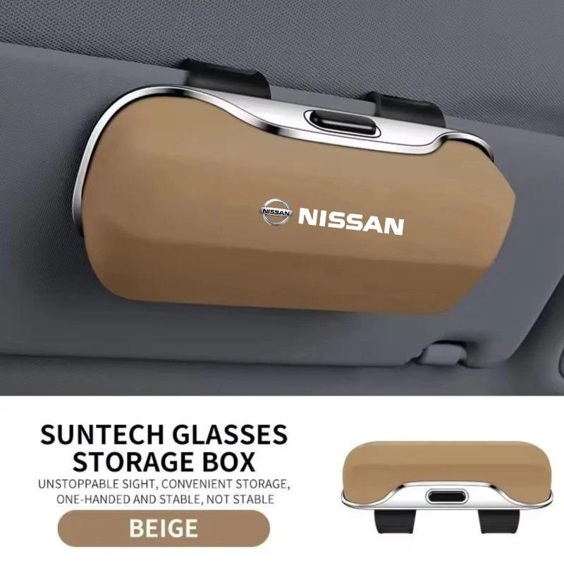 For Nissan Qashqai J11 J10 X-Trail Juke Almera Tiida Teana Car Visor Sunglasses car Glasses Case Glasses Holder Glasses Clip Box