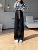Cozy Women's Wide-Leg Fleece-Lined Corduroy Pants for Autumn and Winter