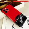 2DFlat Classic car design, bold red background. All inclusive film hard iPhone case, compatible with iPhone 18 Pro Max 17 16 15 14 13 12 11