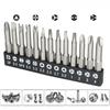 13/7/5Pcs Special-shaped Screwdriver Bit Set Y Shape Triangle Inner Cross Three Points Screw Driver Hex Magnetic Bit Tools
