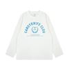 Trendy Korean Style Retro Letter Print Long Sleeve Cotton T-Shirt