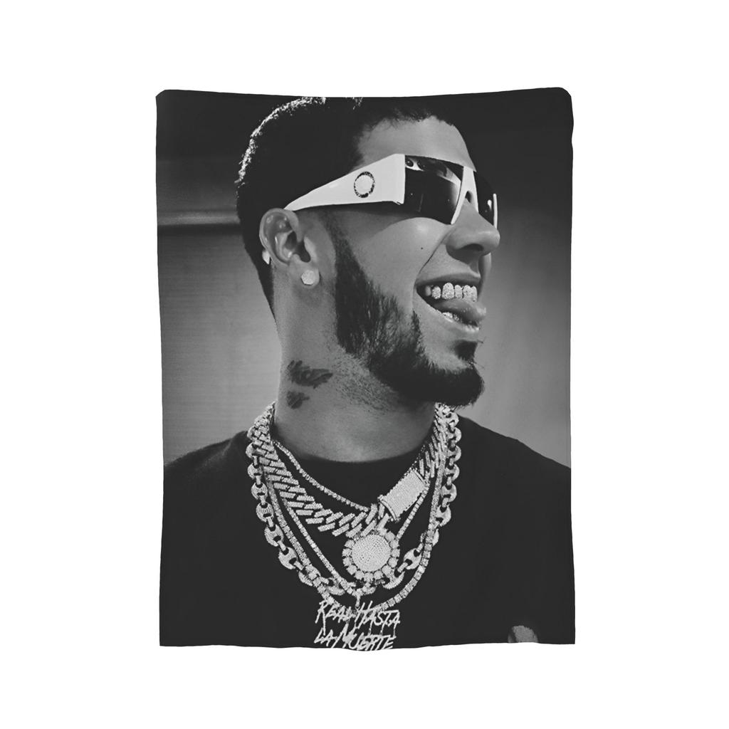 Anuel AA Rapper Hip Hop Singer Blanket Fleece  Winter  Breathable Lightweight Thin Throw Blankets for Bedding Couch Bedspread