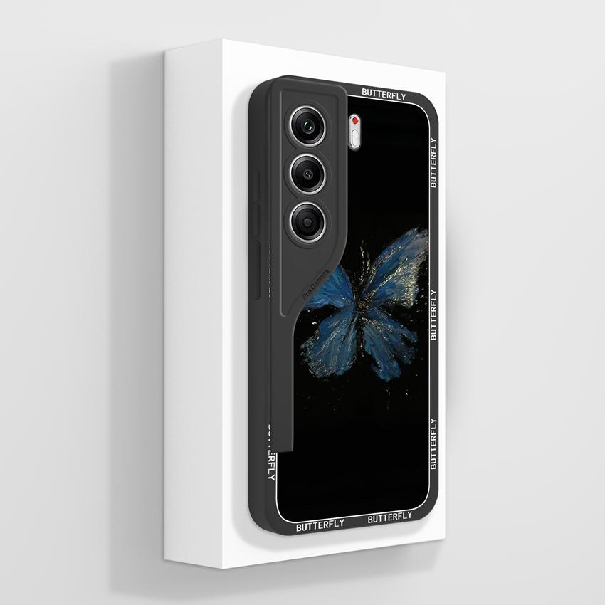Coques For Tecno Camon 40 Pro 5G Cover Cases Fashion Graceful Flowers Patterns Smooth Liquid Silicone Anti Fall Protective Shell