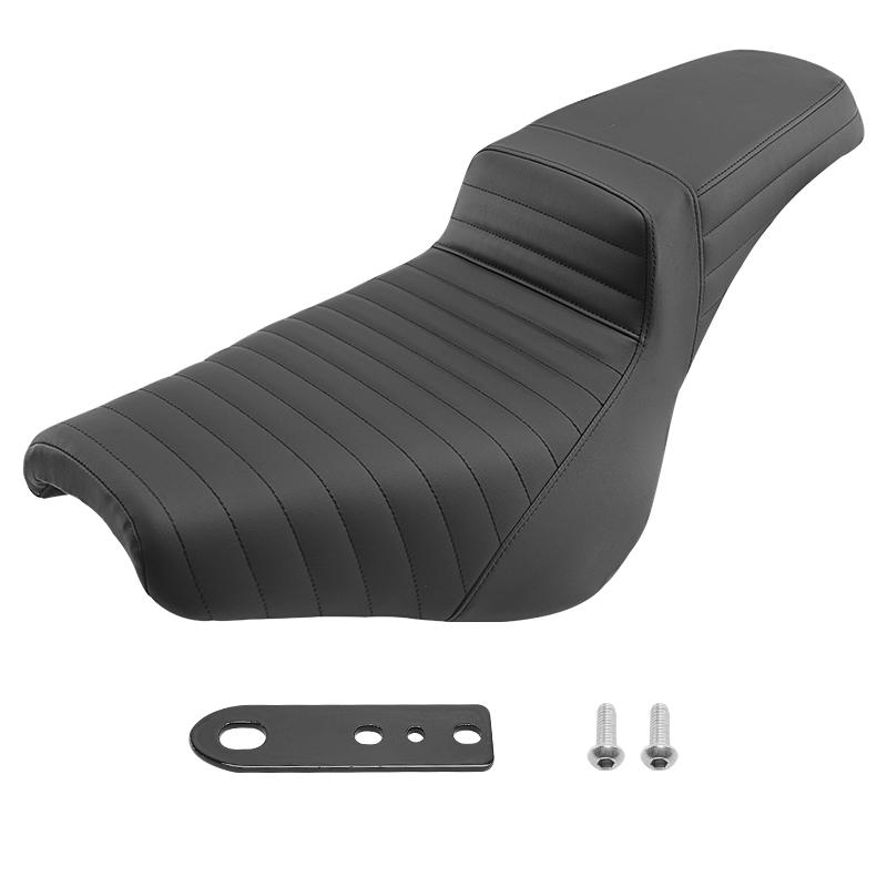 

Two-Up Driver Passenger Seat For Harley Softail Standard Deluxe Street Bob 2018-2025 Motorcycle PU Leather Seat Cushions