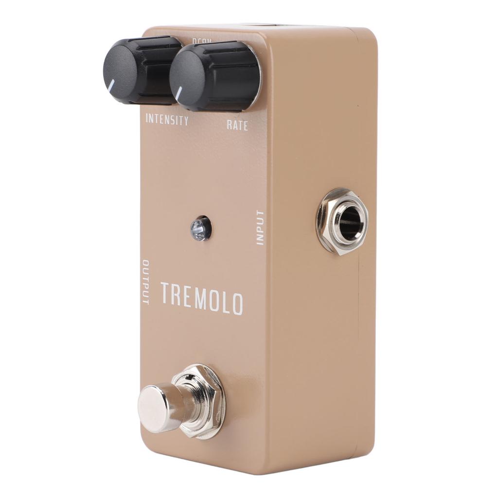 Electric Guitar Tremolo Pedal with True Bypass Single Type Effect Pedal 1Hz?25Hz Speed Range DC 9V