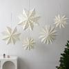 3pcs paper snowflakes Christmas Paper Snowflake origami Ornaments with Various Origami Styles for Holiday Home Party Decoration