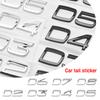 3D ABS Buchstaben Aufkleber für Für D2 D3 D4 D5 D6 D7 D8 Auto Heckklappe Heckklappe Seitenkotflügel Abzeichen Emblem Aufkleber Dekoration