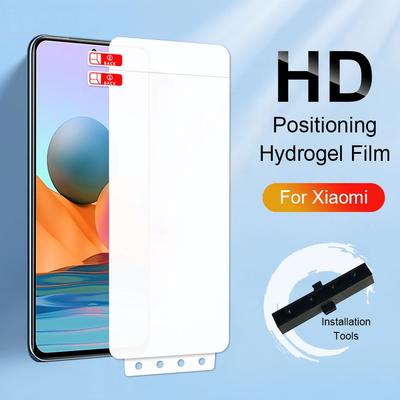 Eenvoudige installatie Hydrogel Film Xiaomi Mi 11 Lite Redmi Note 14 13s 13 12s 12 11s 10s 10 9s 9 8 Pro 14C 13C 12C 10C 9T 9C Volledige Dekking Schermbeschermer