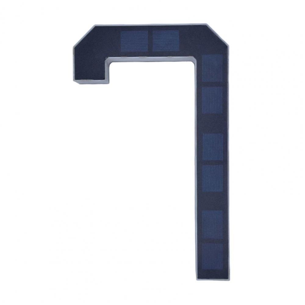 6.7IN Solar Lighted House Numbers Light No Wiring Solar Digital Doorplate  Party Centerpiece