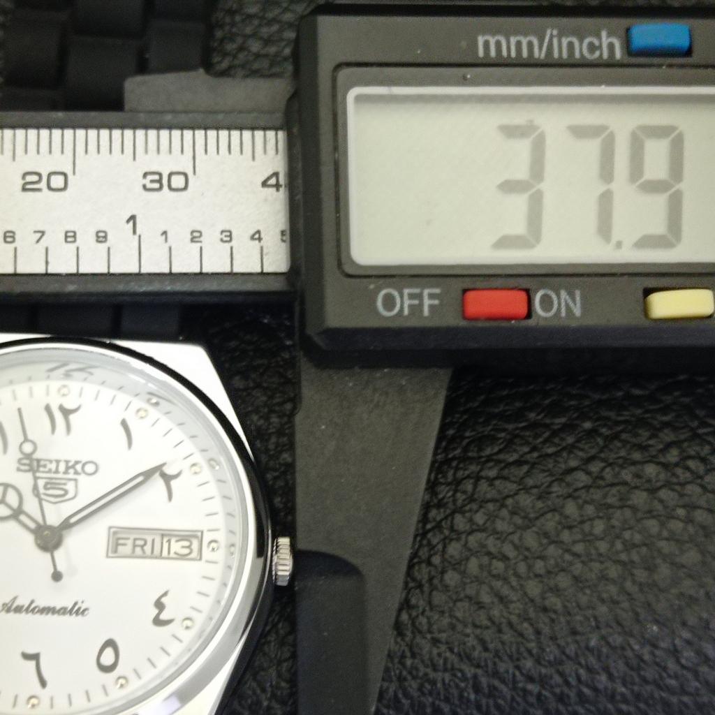 VINTAGE REFURBISHED SEIKO 5 AUTOMATIC 6309A JAPAN MENS WHITE WATCH a441370-5 Sk-a441370