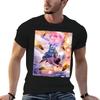 Cosmic Laser Cat Riding Unicorn Pug Tshirt Large Size Soft Cotton Tshirt