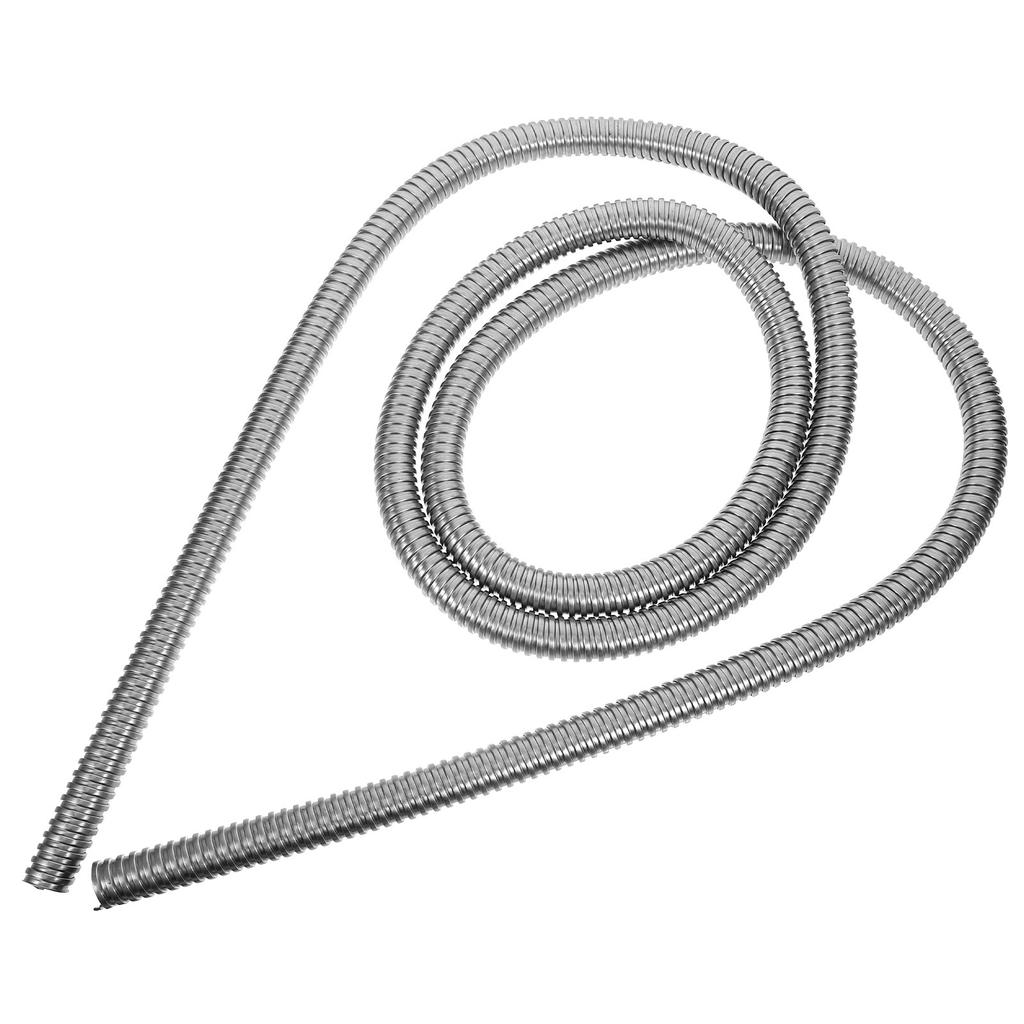 Stainless Steel Protector Sleeve Metal Threaded Hose Cable Sleeve Protector for Home Office Wire Cable Organizer Heavy Duty