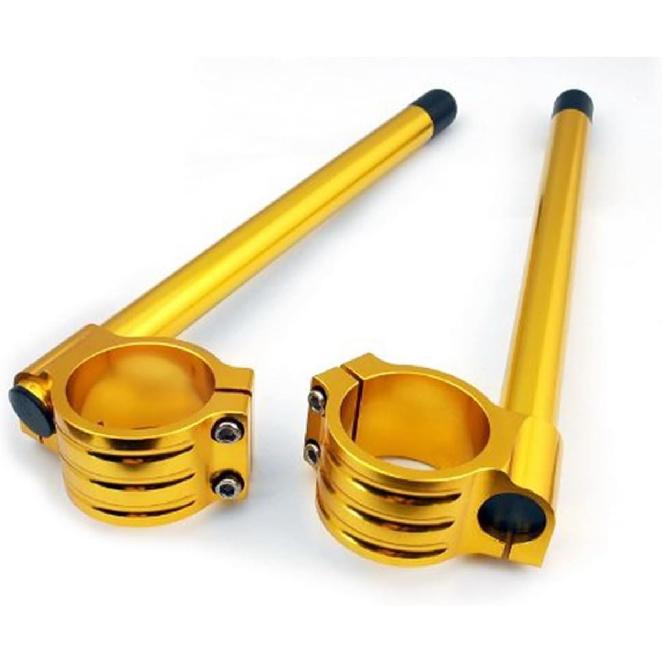 MaNboc Motorcycle Racing Clip-ons Handle Bars 50mm Fit Compatible with Kawasaki Ninja ZX-6R ZX636 ZX600 ZX6R 2003 2004 2005 2006 2007 2008 (Color :