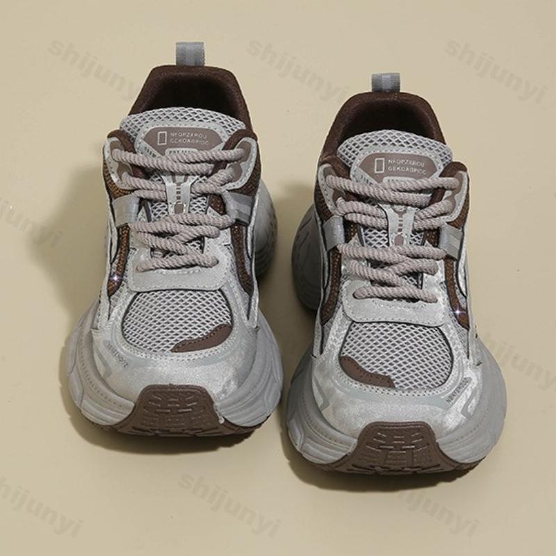 Women's Vulcanized Shoes  Autumn New Breathable Comfortable Platform Sneakers Outdoor Non Slip Height Increase Casual Shoes