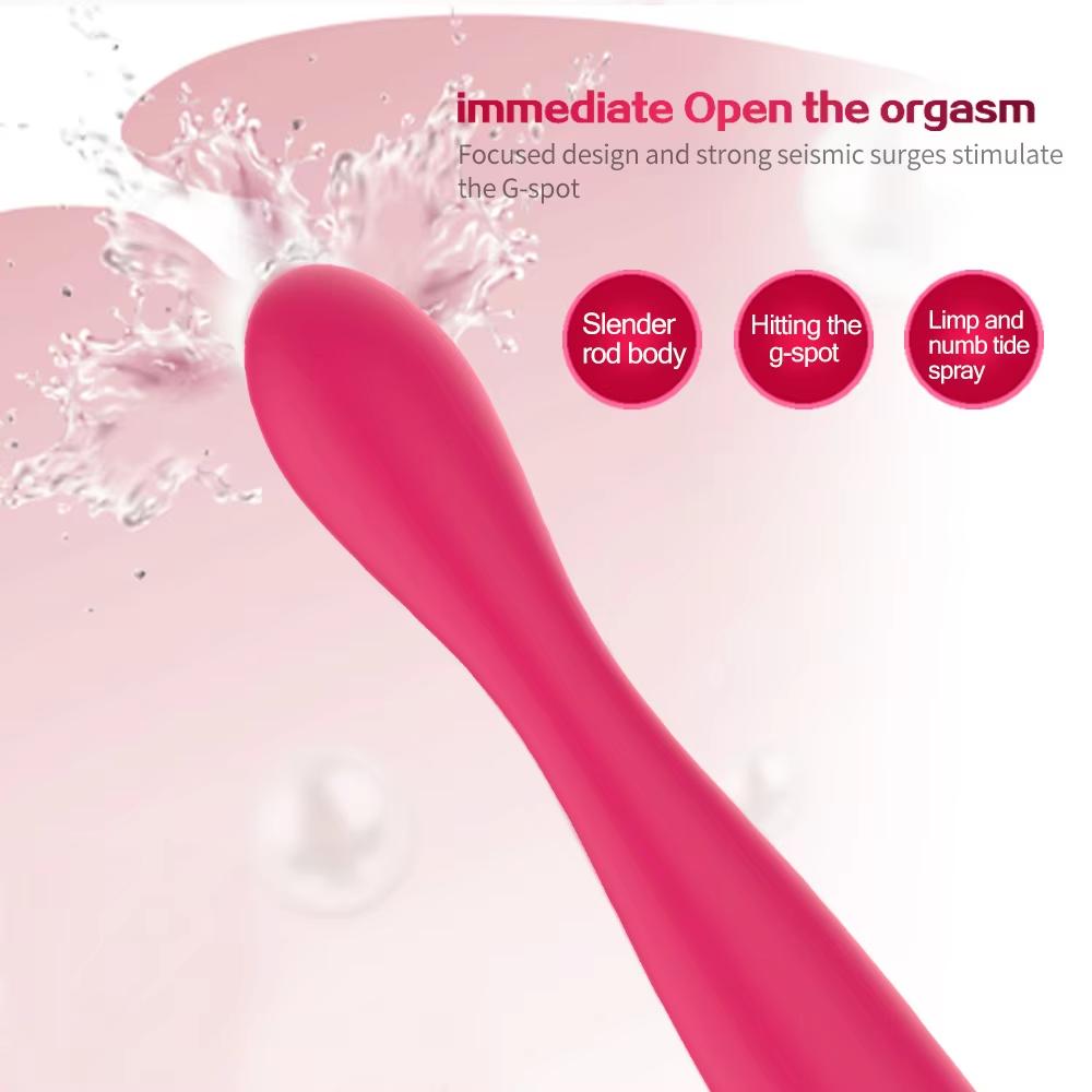 10 Moduri Vibrator Tip Baghetă AV Stimulator Punct G Masaj Sâni Stimulator Clitoridian Masturbare Feminină Sex 8 Secunde Orgasme Rapide Vibrator