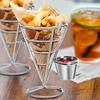 'Four Stainless Steel Fry Racks With Sauce Cups, Perfect For Kitchens, Restaurant Buffets, Picnic Parties, And Family Gatherings