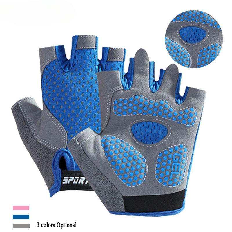 

1 пара детских велосипедных перчаток, велосипедные перчатки с половиной пальца, Нескользящие варежки, спортивные перчатки для катания на роликовых коньках на открытом воздухе для мальчиков и девочек M