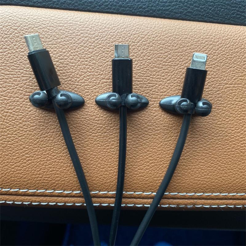 Car Dashboard Charger Cable Line Organizer Clamp Mobile Phone Cable Manager Auto Interior Accessories Car Decoration