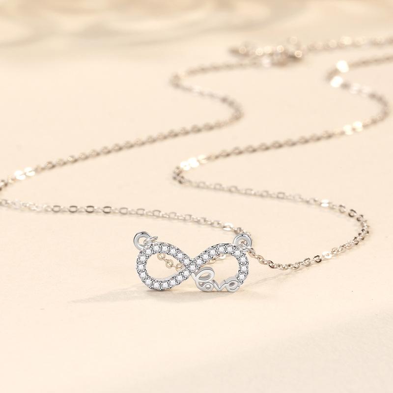 Colier Mobius pentru femei, cu 8 caractere, dragoste eternă, dragoste, colier la modă, accesorii, accesorii de nișă high-end