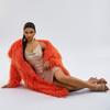 Women's Notched Collar Long Sleeve Fringed Faux Fur Coat Loose Fit Urban Style Overcoat
