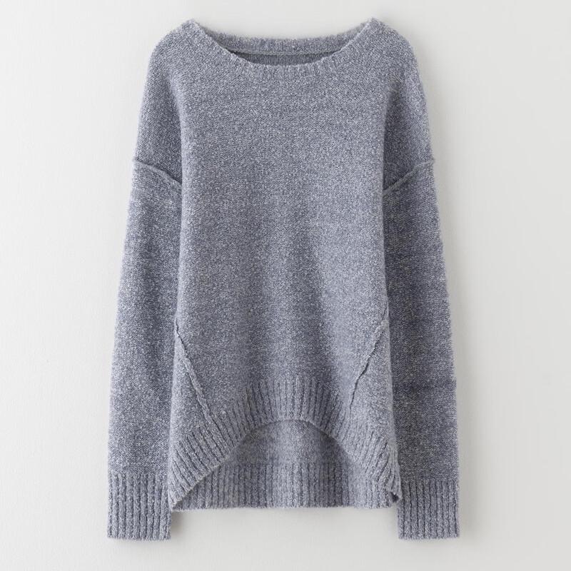 Sinuofude Damen Frühling Rundhals Strickoberteil