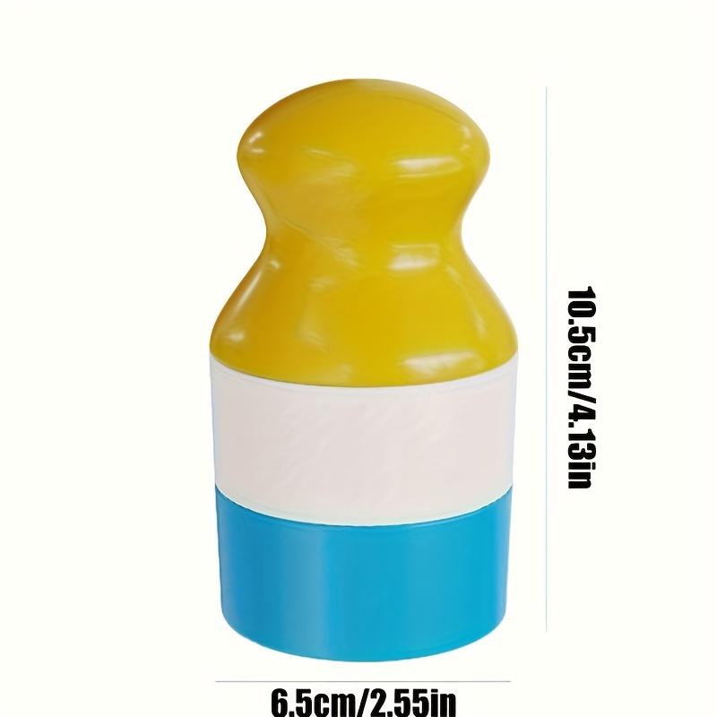 1pc Refillable Sunscreen Dispenser & Roller Applicator Twistup Container Leak-Proof Dual Compartment Design for Travel Daily Use