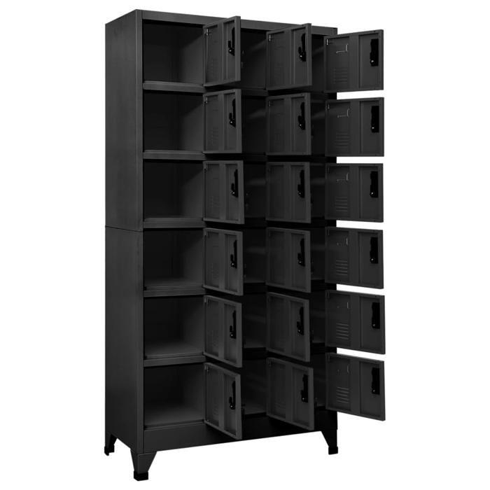 VidaXL Locker Cabinet Filing Cabinet Storage Furniture for Sports Equipment Cleaning Products Interior Office 339831
