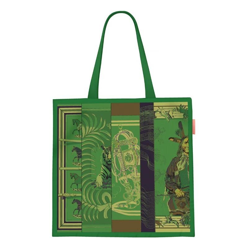Printed Canvas Bag Women's Hand Bag Large Capacity Student Tutoring Shoulder Bag