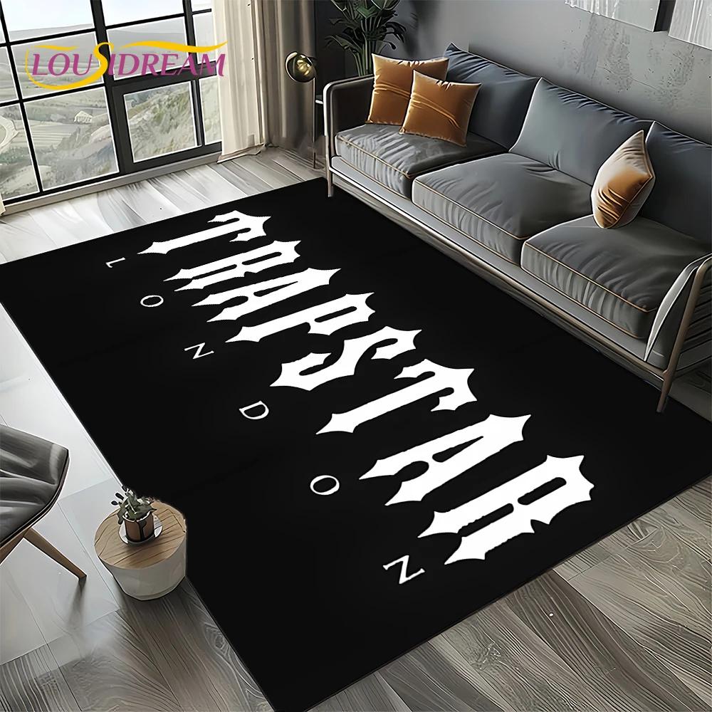 3D Fashion Trapstar London Logo Carpet Rug for Bedroom Living Room Home Sofa Decoration,Children Game Large Decor Floor Mat Gift