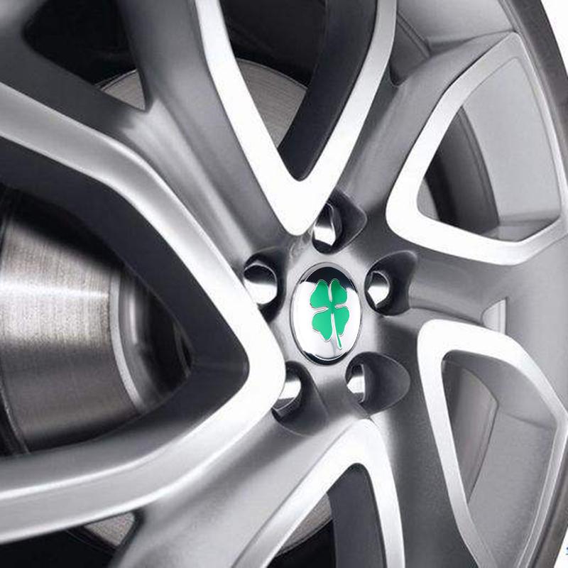 2026 Hot Sticker FOR 56mm For Alfa Romeo 159 156 Stelvio 147 Sportiva GT Mito Giulia Giulietta Metal Emblem Car Hub Stickers Sty