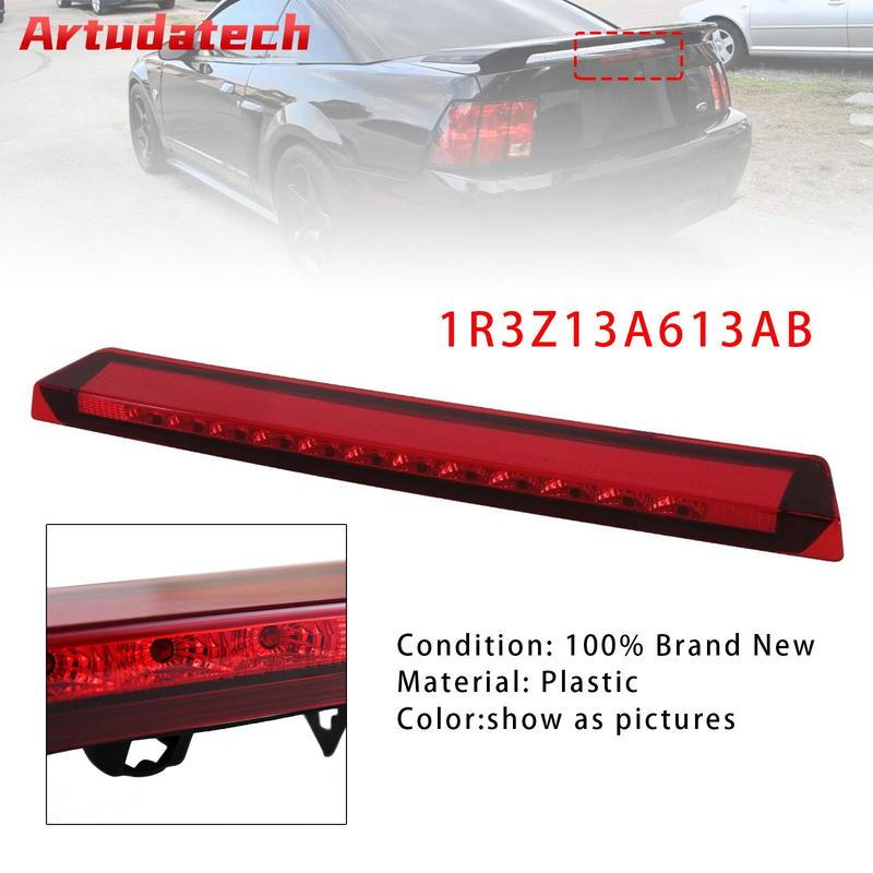 Artudatech Bright LED Red 3rd Third Brake Light Stop Lamp For Ford Mustang V6/GT 1999-2004