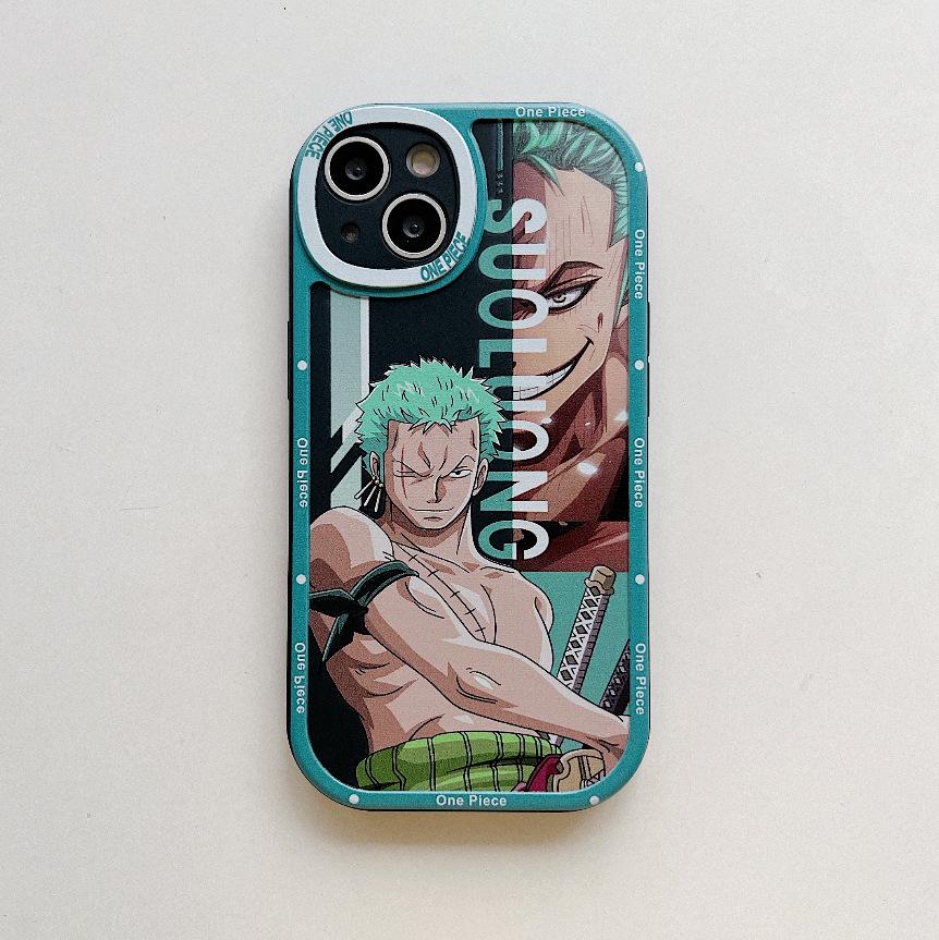 

Zoro Anime iPhone 17 Air Case for Men - Fits 16 Pro Max & Apple 15 13 Pro Max зелёный